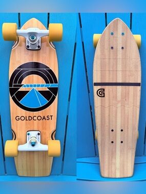 Goldcoast Skateboards Beacon Bamboo Complete Mini Cruiser Skateboard 7.87” x 26”
